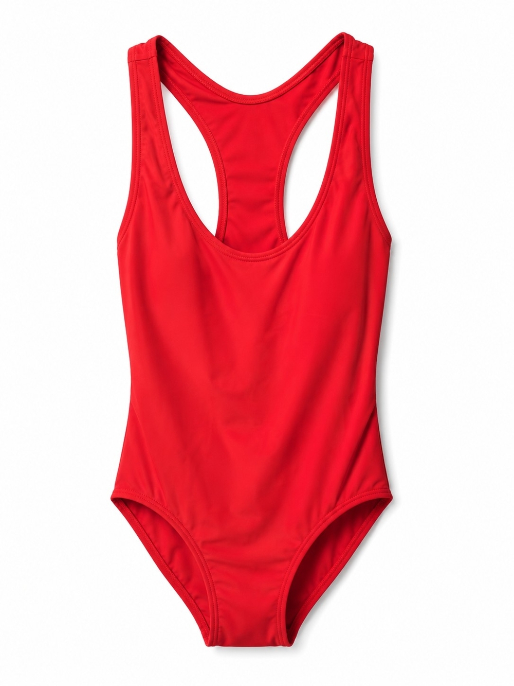 Puma Red Racerback One-Piece Swimsuit